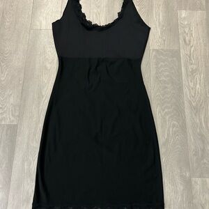 Vintage Spanx Hide & Sleek full slip Shaper black Size L Preowned Excellent